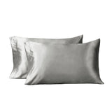 Bedsure Standard Pillowcase Set of 2 Pillowcase Covers Flannel Pillowcases Grey Pillowcase Sham