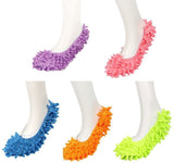 AIFUSI Mop Slippers Shoes Cover Microfiber Dust Mop Slippers Cleaning Floor House for Bathroom,Office,Kitchen, 5 Pairs/10 Piece Green/Blue/Yellow/Pink/Purple