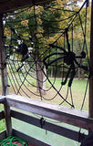 COOLJOY Giant Halloween Spider 1PCS 5FT(60 INCH) Halloween Decorations Virtual Realistic Hairy Spider Halloween Outdoor Decoration