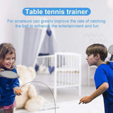 Table Tennis Trainer with Elastic Soft Shaft, Decompression Leisure Sports 2 Table Tennis Paddle 3Ping Pong Balls Stainless Steel Base 1 ，Set Table Tennis Trainer Indoor or Outdoor Play