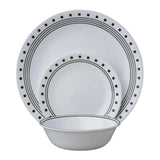 Corelle Winter Frost White Dinnerware Set  with lids (20-Piece, Service for 4)