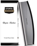 Utopia Kitchen Premium 14" Pizza Cutter with 430 Grade Stainless Steel Sharp Rocker Blade