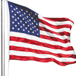 Anley |EverStrong Series| American US Flag 2x3 Foot Heavy Duty Nylon - Embroidered Stars and Sewn Stripes - 4 Rows of Lock Stitching - USA Banner Flags with Brass Grommets 2 X 3 Ft