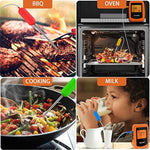 Bluetooth Meat Thermometer Wireless Digital BBQ Thermometer Instant Read Cooking Food Thermometer with 6 Probes Used for Smoker Kitchen Oven Grill Support iOS & Android