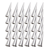 Tebery 30 Pcs Lady lock forms,Stainless Steel Pastry Cream Horn Molds,Free Standing Cone Shape