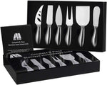 Home Perspective Premium 6-Piece Cheese Knife Set - Complete Stainless Steel Cheese Knives Gift Knives Sets Collection, Suit for the Wedding, Lover, Elders, Children and Friends