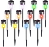 EPIC GADGET Solar Lights Outdoor Christmas Yard Decoration Garden Led Light Landscape/Pathway Lights Stainless Steel-12 Pack…