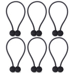 NZQXJXZ Curtain Tiebacks Magnetic, Drape Holders Holdbacks Decorative Weave Rope Clips Window Sheer Blackout Panels Home Office, Chocolate (Pack of 6)