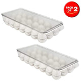 Home Basics Stackable Egg Holder for Refrigerator, Clear (21 Egg Holder)