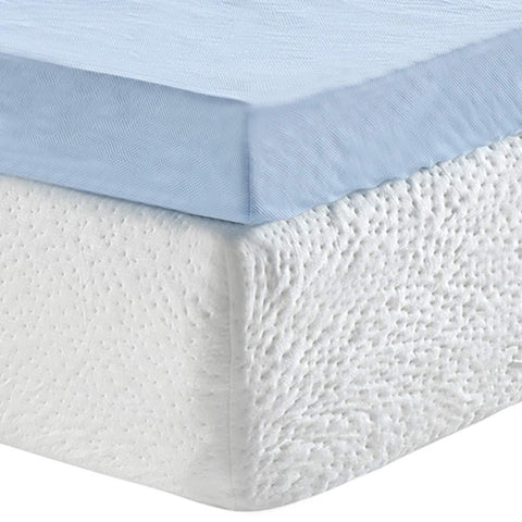 Classic Brands 3-Inch Cool Cloud Gel Memory Foam Mattress Topper With Free Cover, Queen