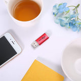 BestRunner 10Pcs USB Flash Drive USB 2.0 Memory Stick Pen Drive USB Storage Thumb Stick 256MB Small Capacity [NOT 256GB] Red