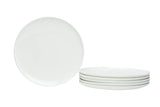 MOONIGHT TIME  Every Time Rectangular Dinner Plate, Set Of 6, 10.5" x 8.5", White