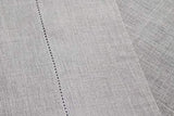 COTTON CRAFT 100% Linen Hemstitch Table Cloth - Size 60x108 Charcoal - Hand Crafted and Hand Stitched Table Cloth with Hemstitch detailing.