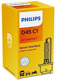 Philips D3S Standard Authentic Xenon HID Headlight Bulb, 1 Pack