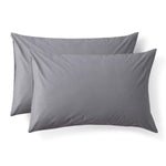 Bedsure Standard Pillowcase Set of 2 Pillowcase Covers Flannel Pillowcases Grey Pillowcase Sham