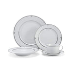 Mikasa 5224199 Platinum Crown 40-Piece Dinnerware Set, Service for 8