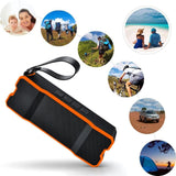 ZoeeTree Portable Wireless Bluetooth Speaker, IP65 Waterproof Outdoor Speakers 4.0 with 12-Hour Playtime, Built-in Mic,Deep bass and Loud Stereo Sound,Black and Orange