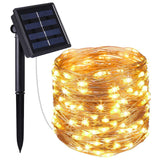 AMIR Solar String Lights,72ft 8 Modes Copper Wire Lights, 200 LED Starry Lights, Waterproof IP65 Fairy Christams Decorative Lights for Outdoor, Wedding, Homes, Party, Halloween (Warm White)