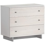 Little Seeds Maple Lane Dove 3 Drawer Dresser, White