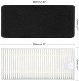 Cabiclean Replacement Accessories Kit Compatible ECOVACS DEEBOT N79S DEEBOT N79 Robotic Vacuum, 1 Main Brush + 6 Filters + 8 Side Brushes + 1 Primary Filter