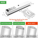 Malaha Vacuum Sealer, Automatic Vacuum Sealing Machine for Both Dried and Wet Fresh Food, Suitable for Camping and Home Use