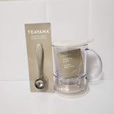 TEAVANA 2PC Set of Perfectea Maker 16oz and TEAVANA Perfectea Tea Spoon: Black/Dark Red/White (white)