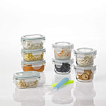 Glasslock Baby Food Glass Container Set, 18 pcs