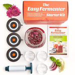 Easy Fermenter Wide Mouth Lid Kit (3 Lids + 3 Weights + Pump) – The Complete Starter Kit With Everything You Need To Begin Fermenting