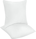 Utopia Bedding Decorative Pillow Insert (Pack of 2, White) - Square 18x18 Sofa and Bed Pillow - Microfiber Cover Indoor White Pillows