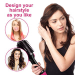 Hair Dryer Brush, Homga Hot Air Brush One Step Hair Dryer & Volumizer,3-IN-1 Multi-functional Negative Ion Electric Hair Blow Dryer & Styler Hair Straightener Curler Salon Hair Comb with 6 Hair Clips