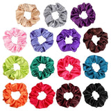 Magigift 15 Pcs Hair Scrunchies Satin Elastic Hair Bands Scrunchy Hair Ties Ropes Scrunchie for Women or Girls Hair Accessories - 15 Assorted Colors Scrunchies