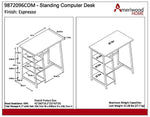 Ameriwood Home Coleton Standing Desk