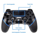 PS4 Controller Wireless Bluetooth Game Controller Dualshock Gamepad for Playstation 4 Touch Panel Gamepad, Dual Vibration Game Remote Control Joystick