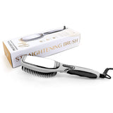 PROFESSIONAL Hair Straightening Ceramic Brush - Straightening Styler Brush - 4mod.