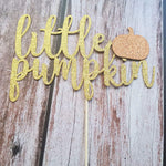 HEETON Little Pumpkin Cake Topper Fall Baby Shower Birthday Halloween Thanksgiving Pumpkin Party Decorations Supplies