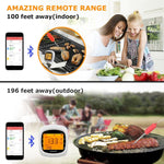 Soraken GM-001 Bluetooth Wireless Meat Thermometer for Grilling Smoker with Four Probes - White