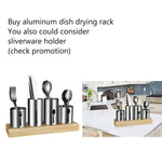 Aluminum Dish Drying Rack,HabiLife Never Rust Sink Dish Drying Rack with Utensil Holder, Removable Plastic Drainer Tray with Adjustable Swivel Spout