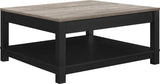 Ameriwood Home Carver Coffee Table, Black