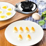 Egg Slicer, aphqua Stainless Steel Wire Egg Cuter Heavy Duty Slicer For Hard Boiled Eggs with 3 Slicing Styles Cutter Silver