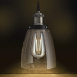 Feit Electric PN6CG/NKST19LED 5.7" Clear/Nickel Dimmable LED Vintage Bulb & Pendant