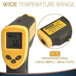 Kizen Laser DT-8380 Infrared Thermometer Non-Contact Digital Laser Temperature Gun with LCD Display -50°C ~ 380°C (-58 °F ~ 716°F)