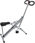 Sunny Health & Fitness Squat Assist Row-N-Ride Trainer for Squat Exercise and Glutes Workout