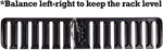 Tenby Living Black Belt Rack, Organizer, Hanger, Holder - Stylish Belt Rack, Sturdy ABS Plastic