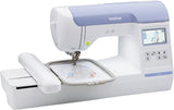 Brother PE800, 5x7 Embroidery Machine, One Size, White