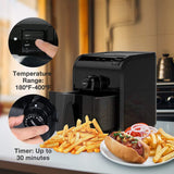 SIMPLETASTE Air Fryer with with Rapid Circulation Technology for for Low Fat Oil Free Health Food, Multi-function Electric Cooker with Timer & Temperature Controls, 3.2QT, Black