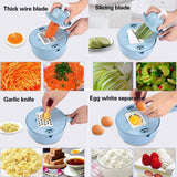 Yoocaa Vegetable Mandoline Slicer, Kitchen 10 in 1 Multipurpose Stainless Steel Fruit and Vegetable Chopper Cutter Slicer Grater, Meals Veggie & Food Dicer