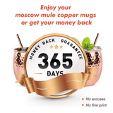 Moscow Mule Copper Mugs, Set of 4-100% HANDCRAFTED, Food-safe Copper Mugs 16 Ounce with Brass Handle and Stainless-Steel Lining, Highest Quality Cocktail Copper Strawsand Jigger