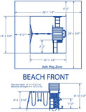 Backyard Discovery Beach Front Wooden Swing Set