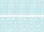 TMCCE 232 Piece Christmas Snowflake Window Decal Stickers - Xmas Holiday White Winter Christmas Window Decorations Ornaments Party Supplie