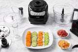 Food Processor 12-Cup, Aicok Multifunction Food processor, 1.8L, 3 Speed Options, 2 Chopping Blades & 1 Disc, Safety Interlocking Design, 500W, Black by Aicok